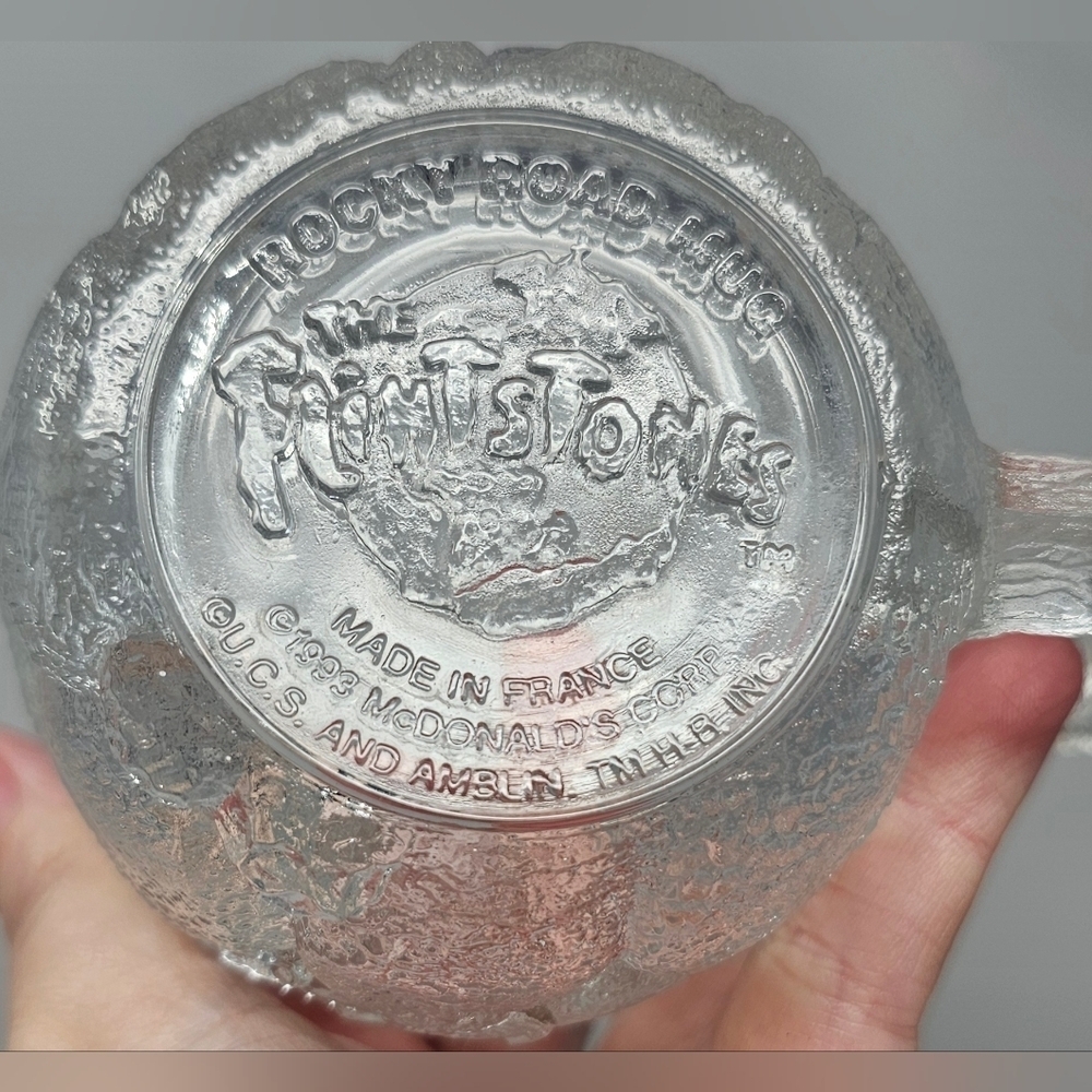 Vintage McDONALD'S 1993 The Flintstones Rocky Road Frosted Glads Mug Cup USA - Picture 9 of 12